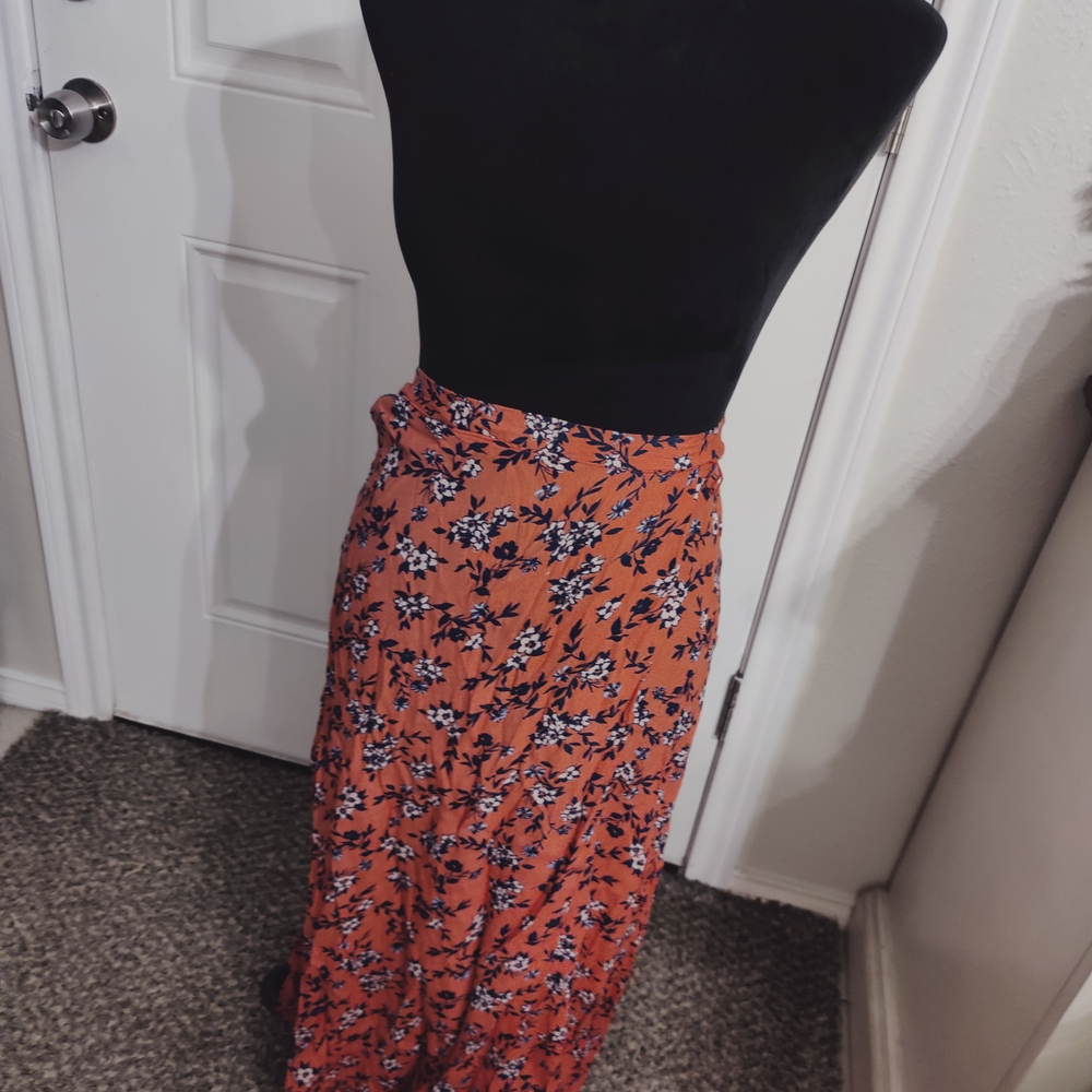Floral Coral Pink With Floral Skirt Size XXL